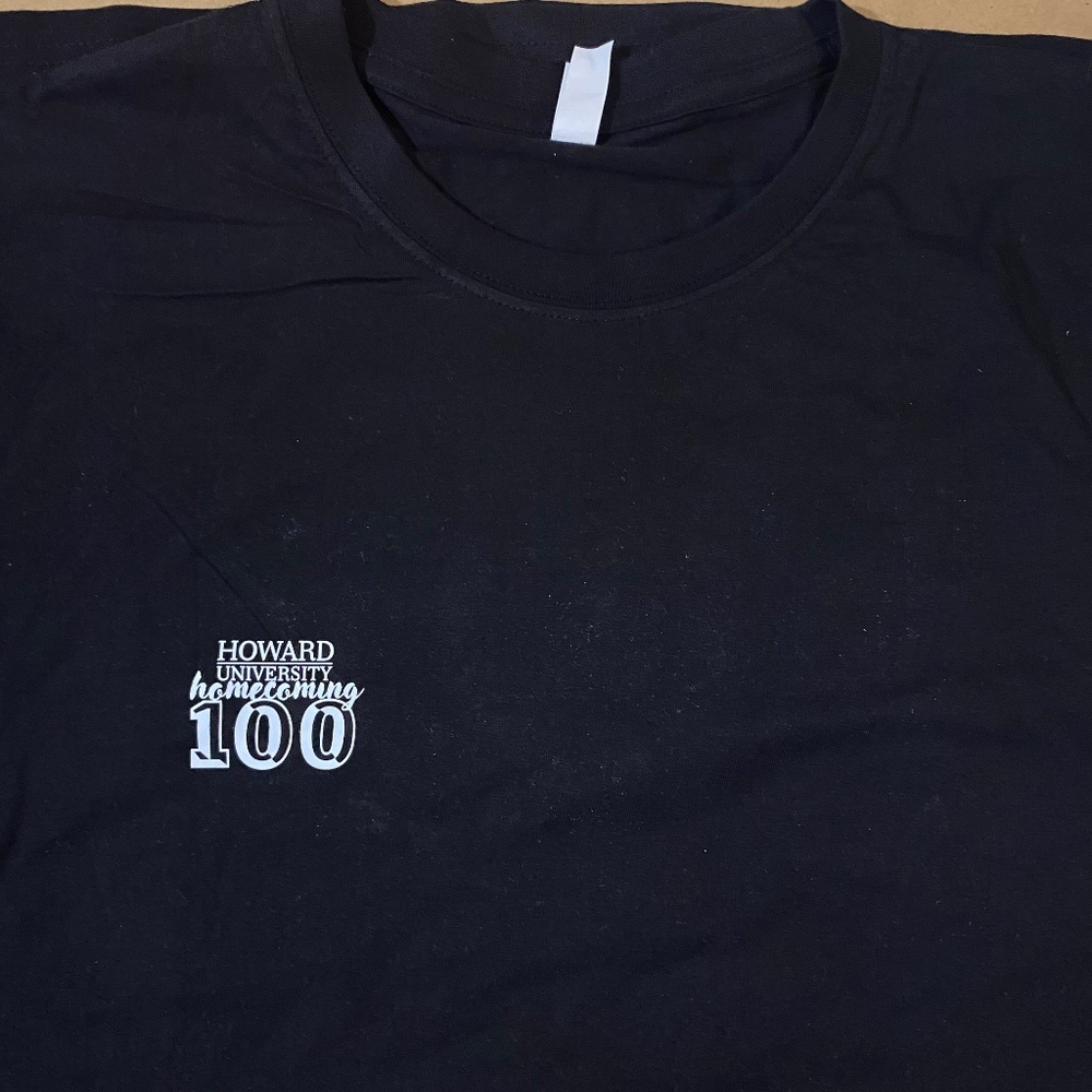 New handmade Howard university 100th homecoming black legacy t-shirt